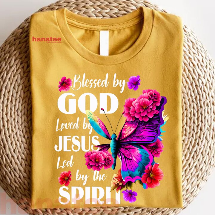 Blessed By God Loved By Jesus Butterfly  