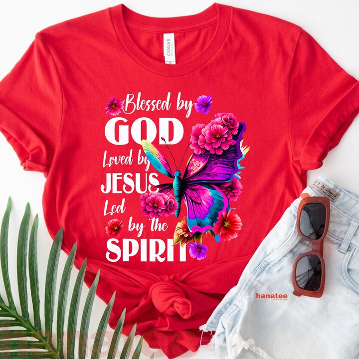 Blessed By God Loved By Jesus Butterfly  