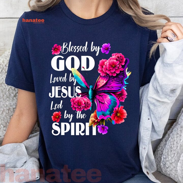 Blessed By God Loved By Jesus Butterfly  