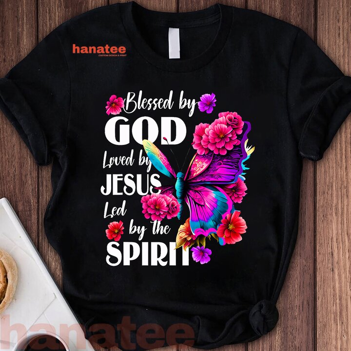 Blessed By God Loved By Jesus Butterfly  