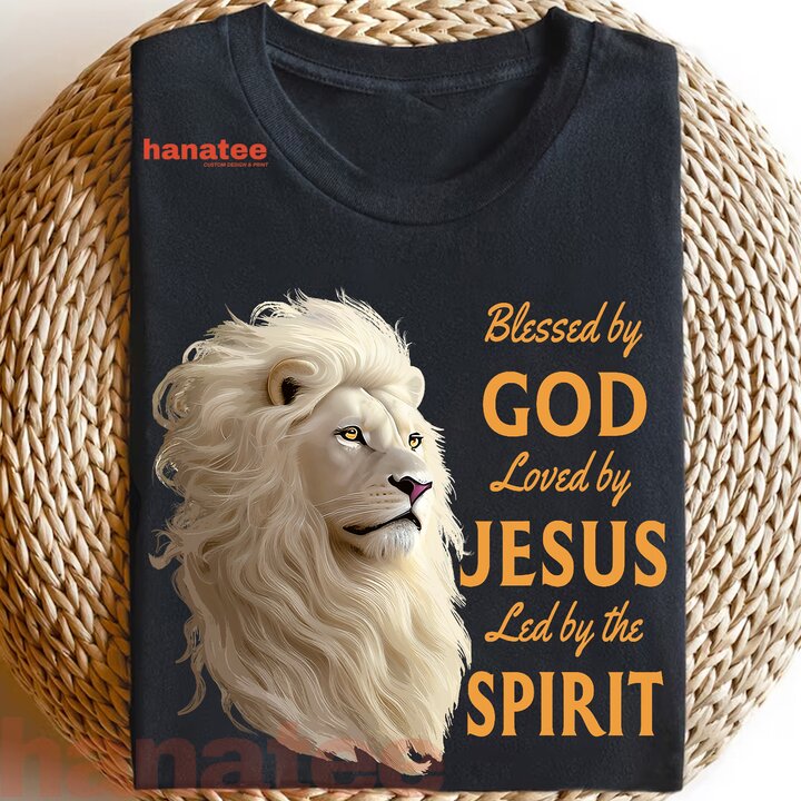 Blessed By God Lion Jesus God Christian  