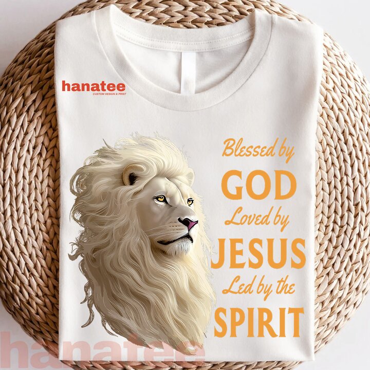 Blessed By God Lion Jesus God Christian  