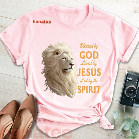 Blessed By God Lion Jesus God Christian  