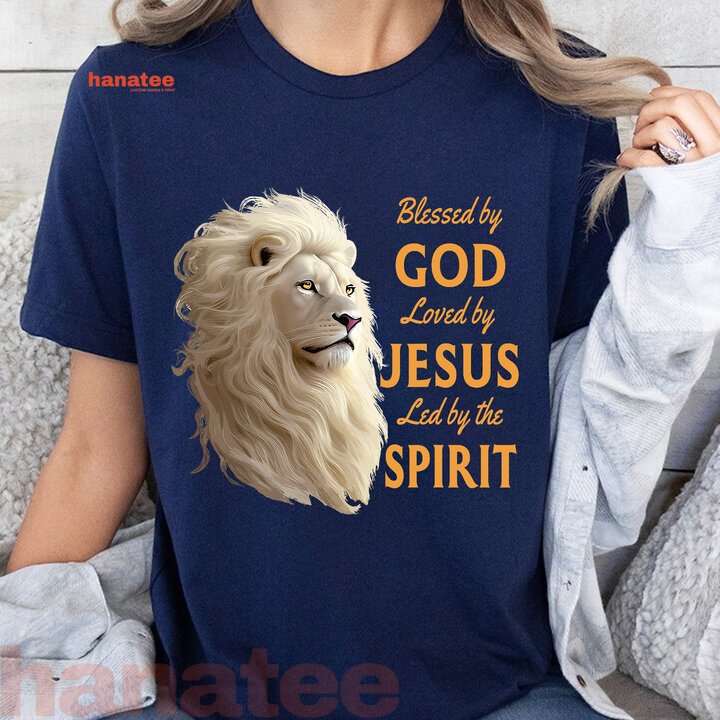 Blessed By God Lion Jesus God Christian  