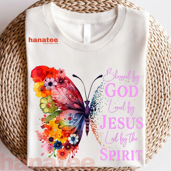 Blessed By God Loved By Jesus Butterfly  