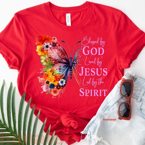 Blessed By God Loved By Jesus Butterfly  