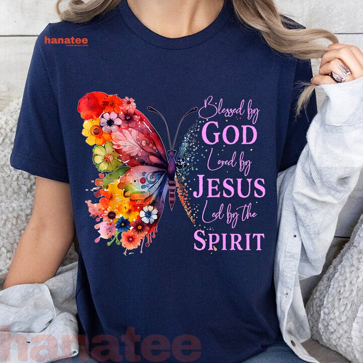 Blessed By God Loved By Jesus Butterfly  