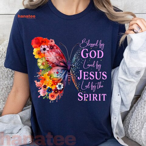 Blessed By God Loved By Jesus Butterfly  