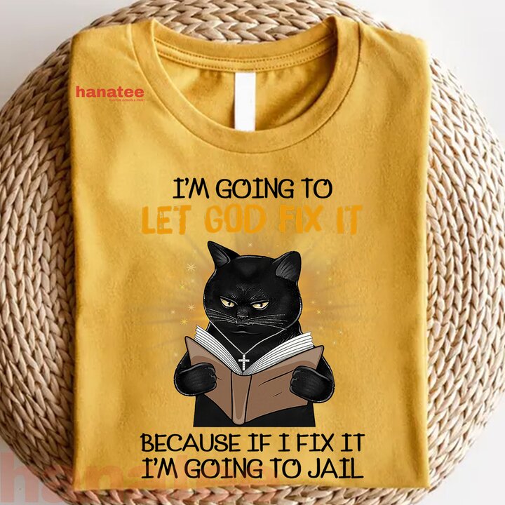 Cat Let God Fix It Because If I Fix It Im Going To Jail  