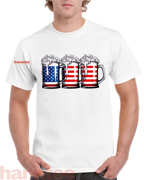 Beer American Flag Merica Drinking  