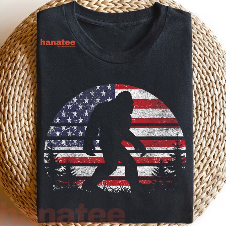 Bigfoot 4th of July Patriotic Sasquatch  