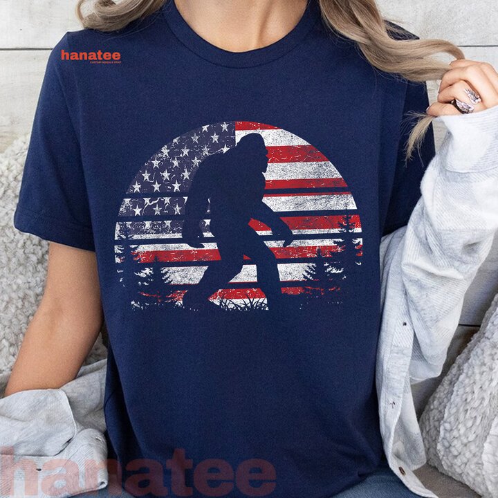 Bigfoot 4th of July Patriotic Sasquatch  