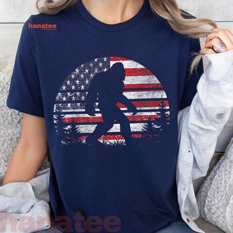 Bigfoot 4th of July Patriotic Sasquatch  