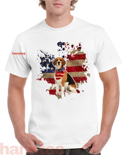 Beagle American Bandana Vintage Patriotic  