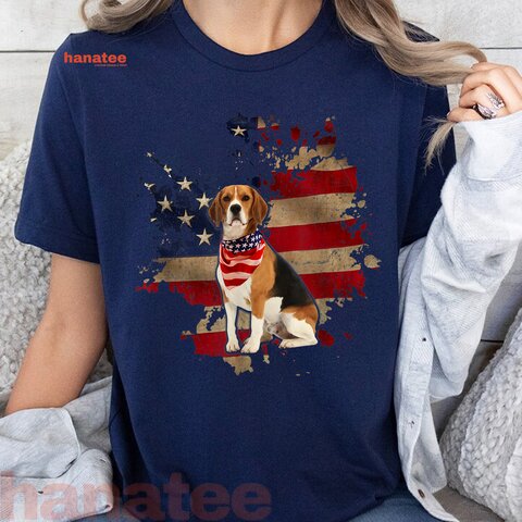 Beagle American Bandana Vintage Patriotic  
