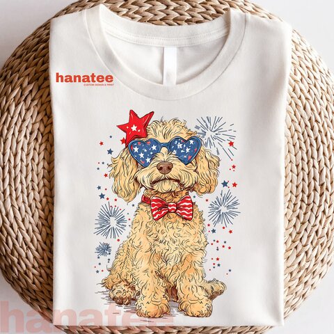 Goldendoodle 4th of July Patriotic  
