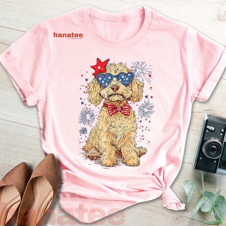 Goldendoodle 4th of July Patriotic  