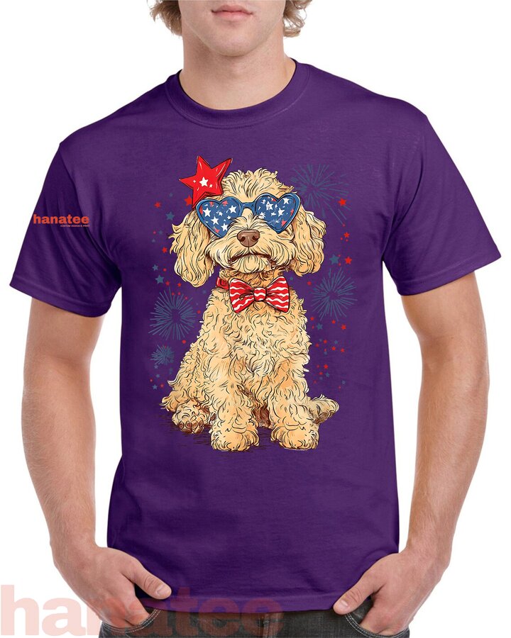 Goldendoodle 4th of July Patriotic  