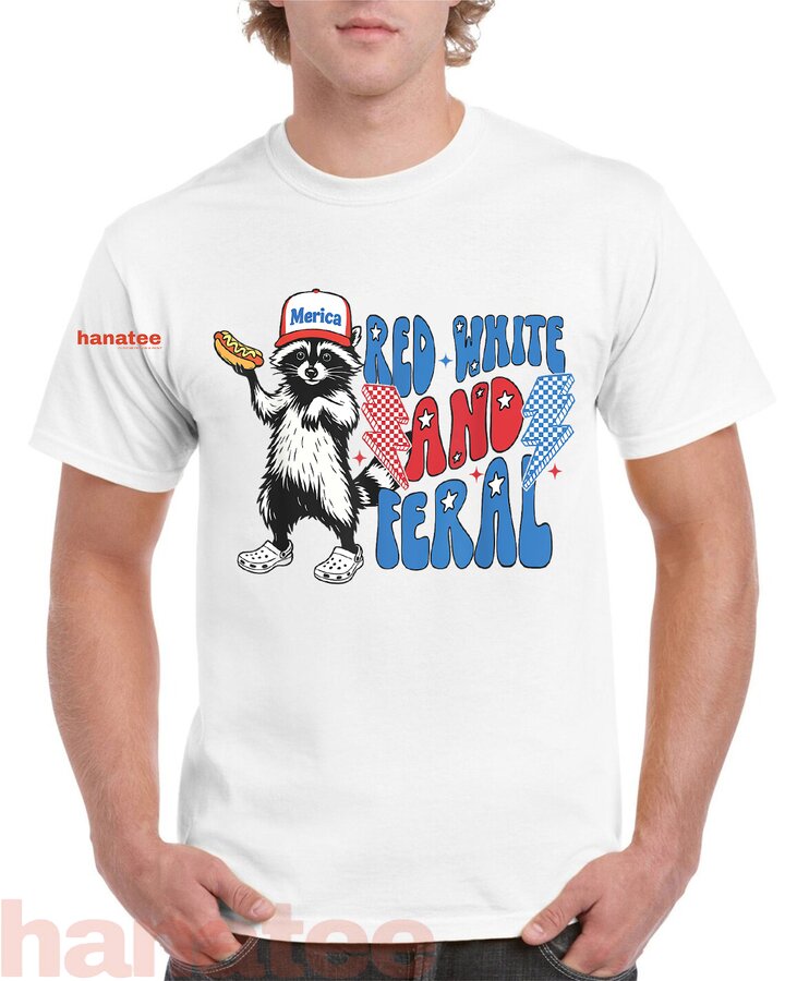 Feral Raccoon 4th of July Patriotic 