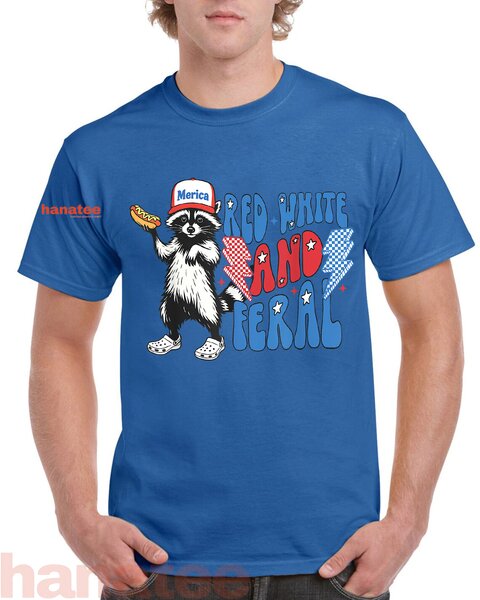 Feral Raccoon 4th of July Patriotic 