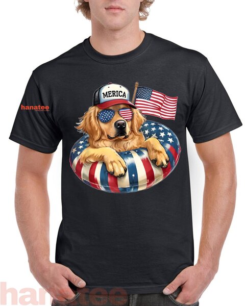 Funny Cute Dog Patriotic  