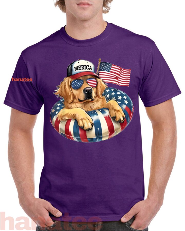 Funny Cute Dog Patriotic  