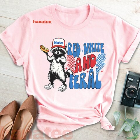 Feral Raccoon 4th of July Patriotic 