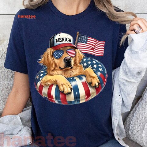 Funny Cute Dog Patriotic  