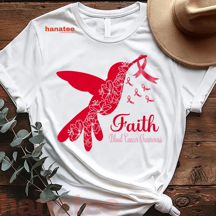 Blood Cancer Awareness Hummingbird Ribbon