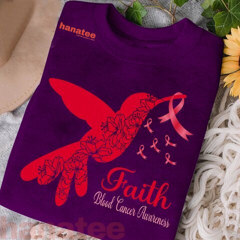 Blood Cancer Awareness Hummingbird Ribbon