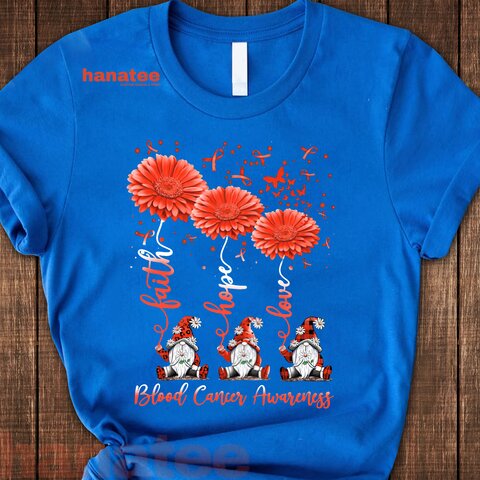 Faith Hope Love Gnomes Blood Cancer Awareness