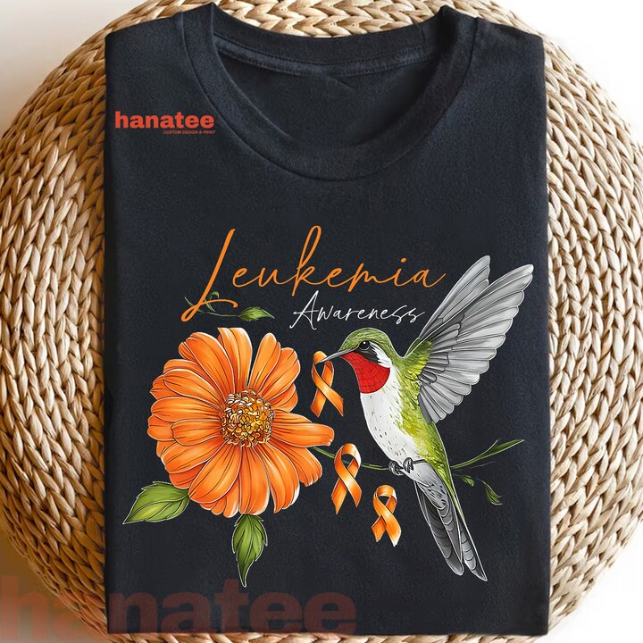 Hummingbird Orange Daisy Leukemia Awareness