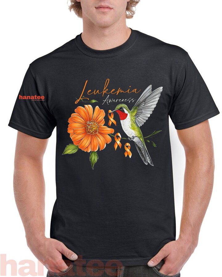 Hummingbird Orange Daisy Leukemia Awareness