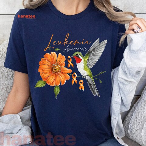 Hummingbird Orange Daisy Leukemia Awareness