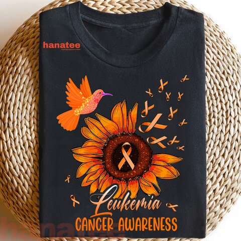 Hummingbird Orange Sunflower Leukemia Cancer Awareness