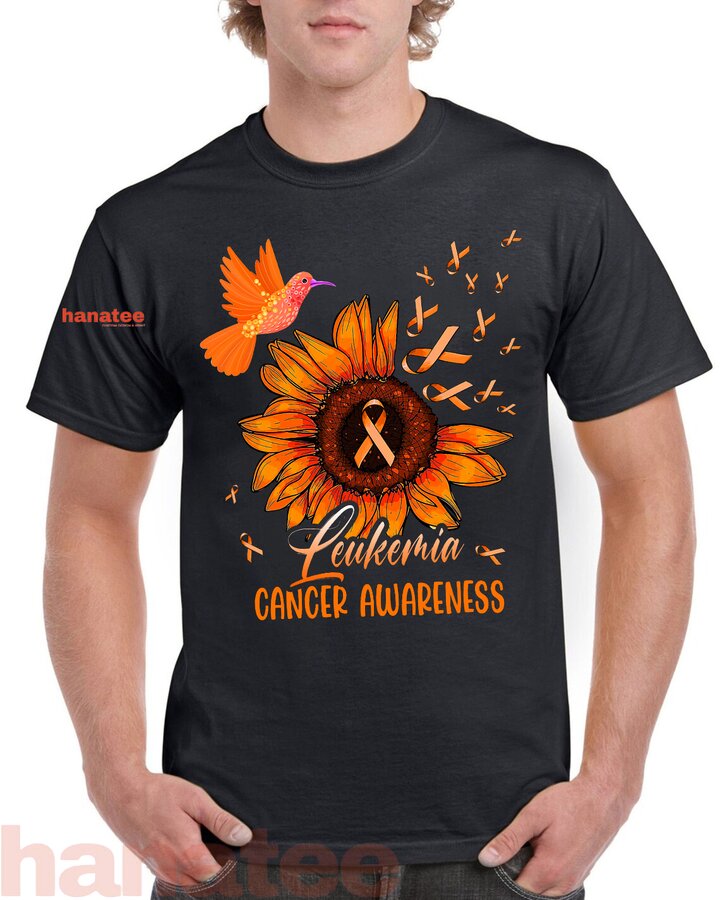 Hummingbird Orange Sunflower Leukemia Cancer Awareness