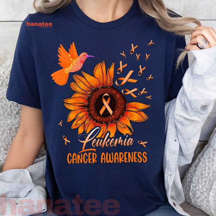 Hummingbird Orange Sunflower Leukemia Cancer Awareness