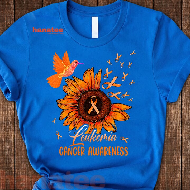 Hummingbird Orange Sunflower Leukemia Cancer Awareness