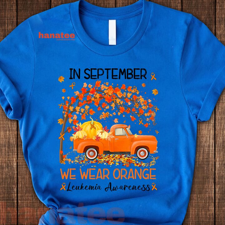 In September We Wear Orange Leukemia Awareness