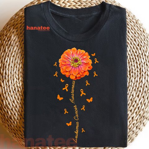 Orange Ribbon Flower Leukemia Awareness