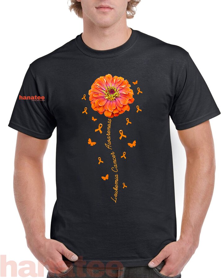 Orange Ribbon Flower Leukemia Awareness