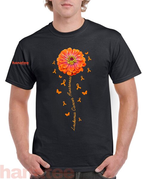 Orange Ribbon Flower Leukemia Awareness