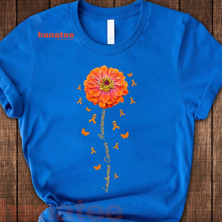 Orange Ribbon Flower Leukemia Awareness