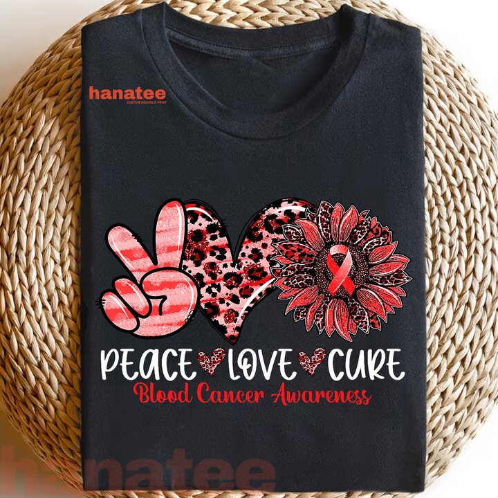 Peace Love Cure Blood Cancer Awareness