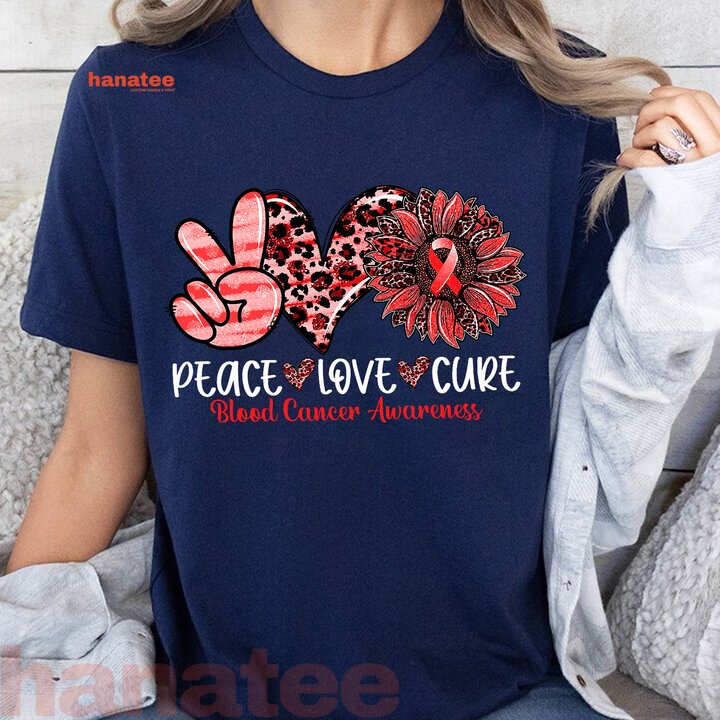 Peace Love Cure Blood Cancer Awareness