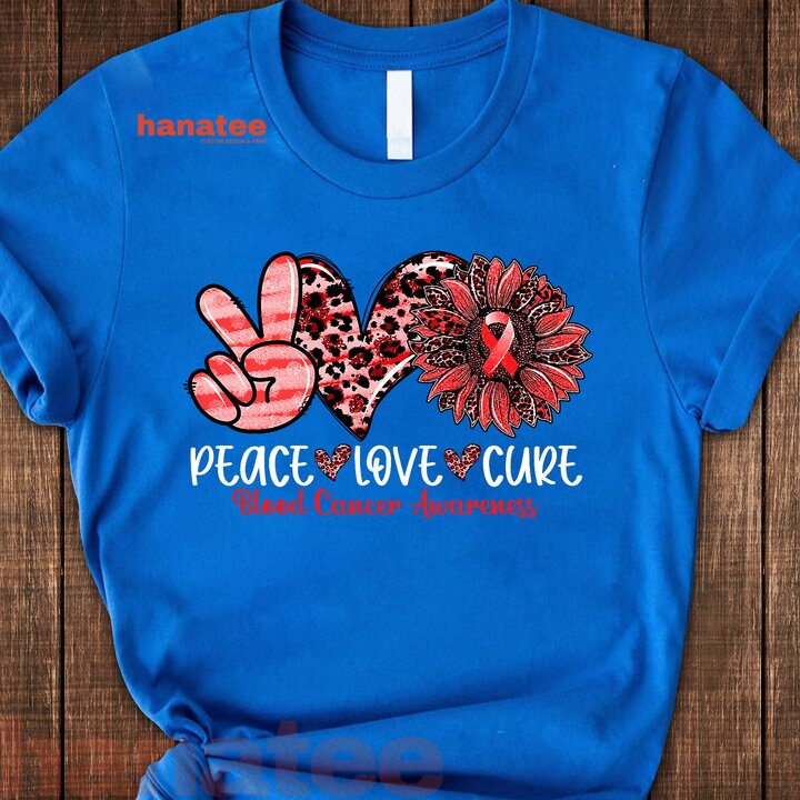 Peace Love Cure Blood Cancer Awareness