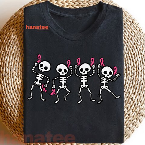 Skeletons Pink Ribbon Breast Cancer 