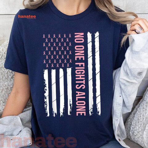 Pink Ribbon USA Flag Breast Cancer Awareness