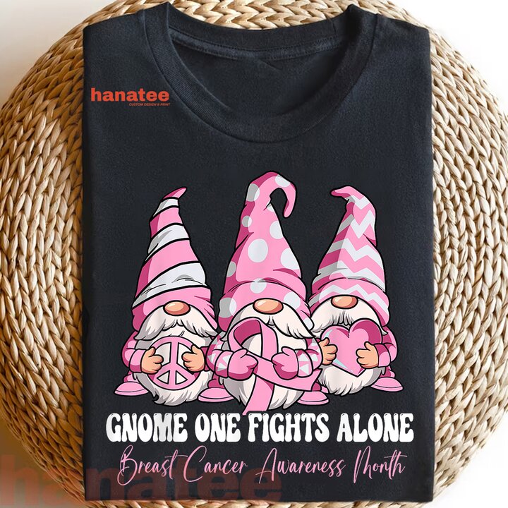Gnome One Fights Alone Breast Cancer Awareness  