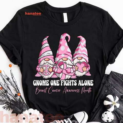Gnome One Fights Alone Breast Cancer Awareness  